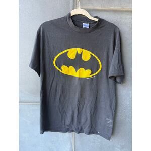 Vintage 80s Batman Classic Logo Graphic Shirt USA Spring Ford Size XL